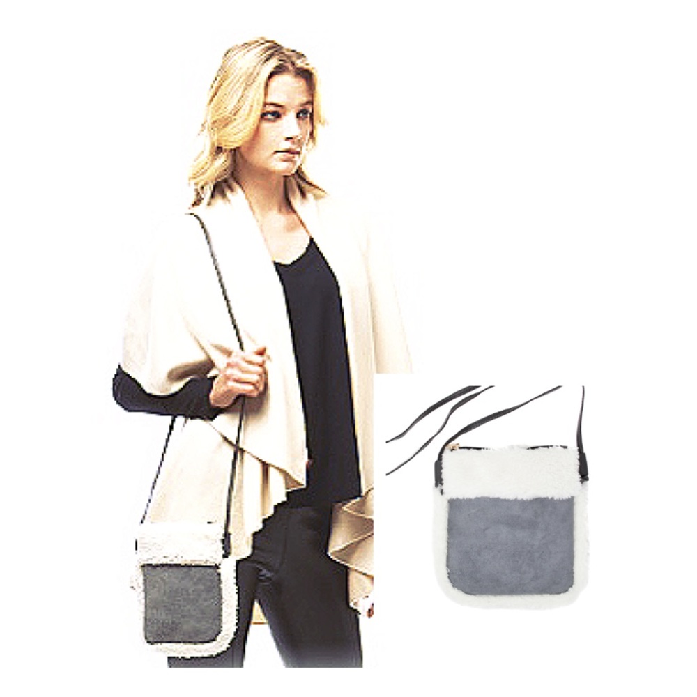 Crossbody Bag Grey & White